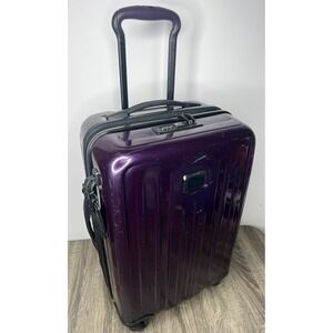 Tumi V4 International Carry-On 4-Wheel Suitcase Hard Shell 22" Blackberry Purple